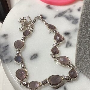 Vintage Napier Purple and Silver necklace